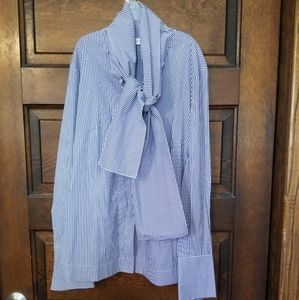 St. Emile tie neck blouse